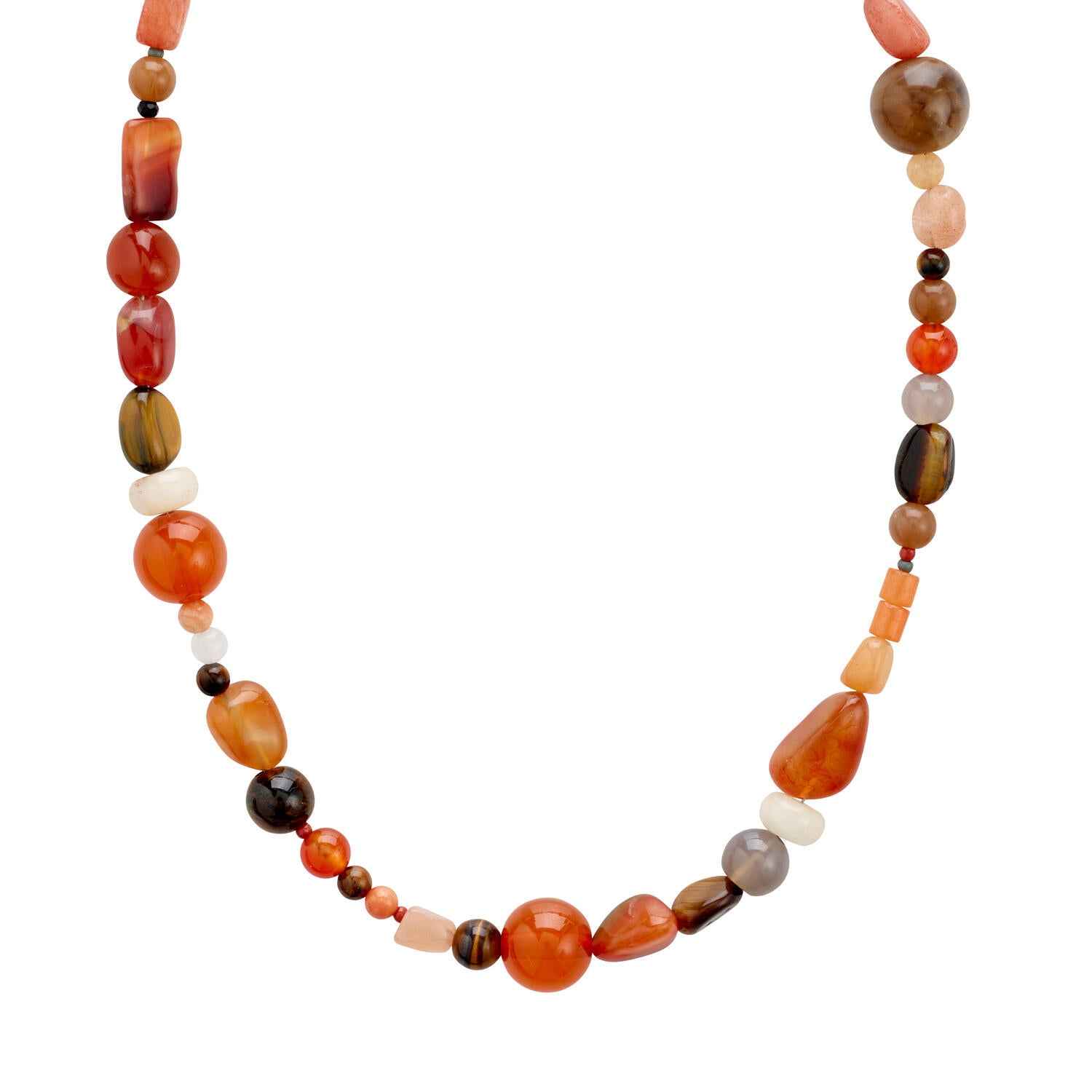 Iris halskæde - forgyldt/multi